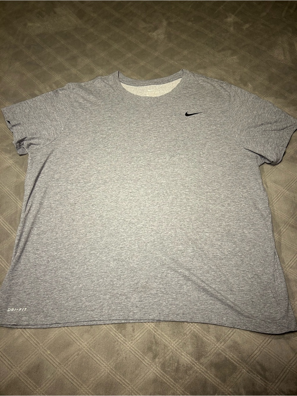 Nike Light Gray Short-Sleeve Dri-FIT Tee